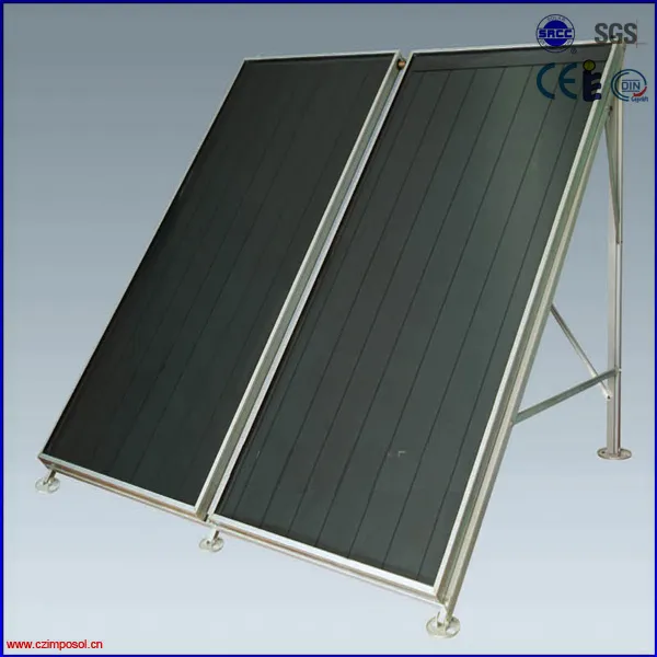 Black Chrome Flat Panel Solar Collector