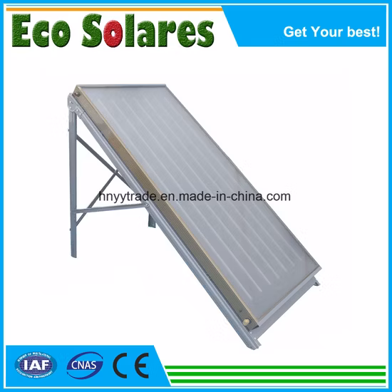 Coletor solar de placa plana com revestimento cromado preto para projeto
