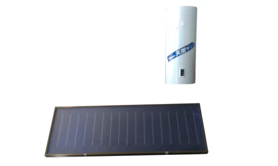 Aquecedor solar de água tipo split com coletores solares de placa plana